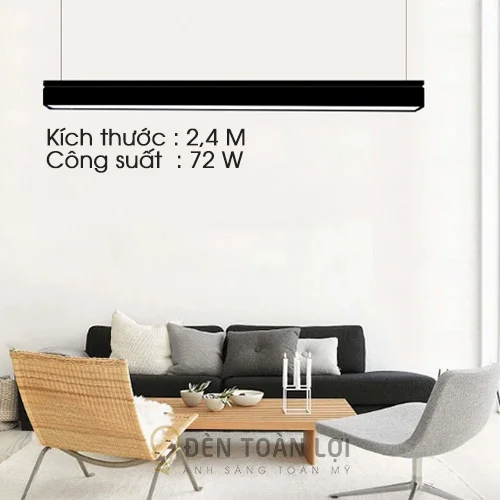 Đèn thả văn phòng 2m4 72W