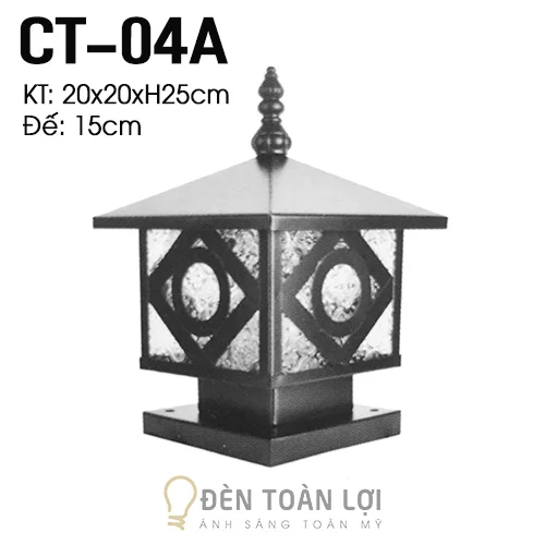 Đèn trụ công hình con mắt size 20cm