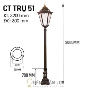Cửa hàng làm đèn trang trí, bán đèn trụ cổng giá rẻ nhất Sài Gòn