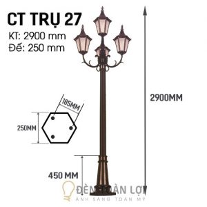 Cửa hàng làm đèn trang trí, bán đèn trụ cổng giá rẻ nhất Sài Gòn