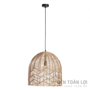 Đèn mây tre kiểu đan tự do thích hợp trang trí quán cafe, trà sữa, resort (2)