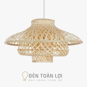 Đèn mây tre hình cây nấm thả trần trang trí mọi không gian