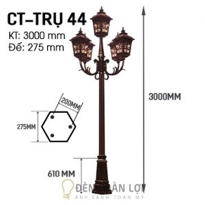 Đèn Trụ Cổng TPHCM - Đèn Trụ công viên Chí Toàn Lighting Đèn Toàn Lợi