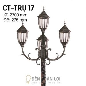 Đèn Trụ: Cột đèn trụ công viên 4 bóng giá rẻ TPHCM