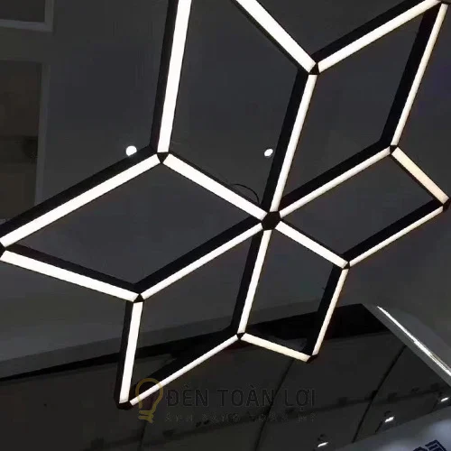 Đèn máng LED thả trần 600mm hình dáng độc đáo