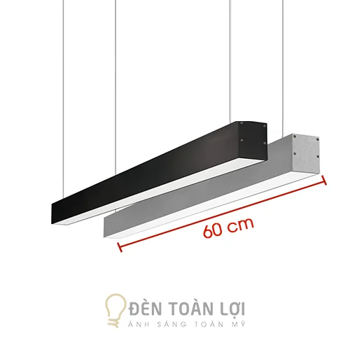 Đèn máng led hộp thả trần 0,6m cho văn phòng TPHCM 