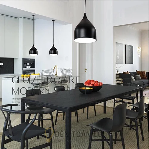 Đèn thả hình giọt nước bé trang trí bàn ăn