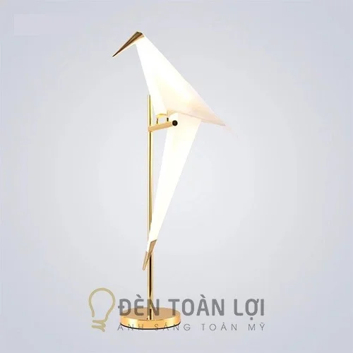 Đèn bàn màu đen ngủ trang trí hình con hạc DB02-1