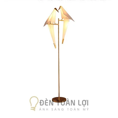 Đèn bàn màu đen trang trí hình 2 con chim DD02-2