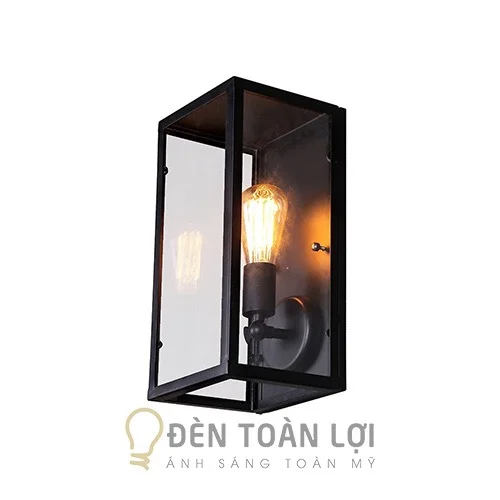Đèn gắn tường cổ điển sang trọng hình hộp chữ nhật