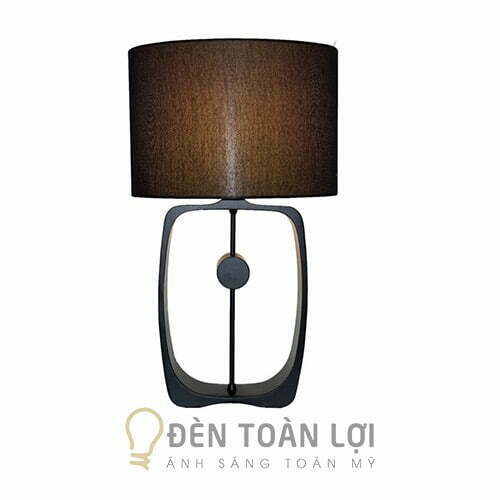 Đèn ngủ để bàn trang trí có chao trắng và đèn DB8032