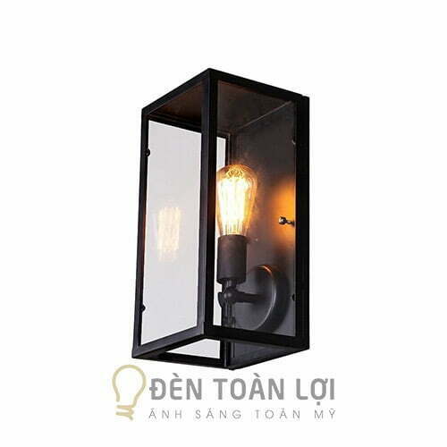 Đèn gắn tường cổ điển sang trọng hình hộp chữ nhật