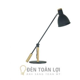 Đèn ngủ Mẫu đèn ngủ để bàn hiện đại chân ống gỗ DB14 1