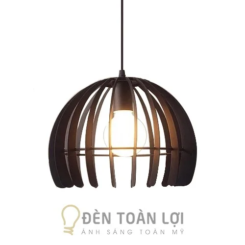 Đèn thả màu đen trang trí quán cafe TCF09