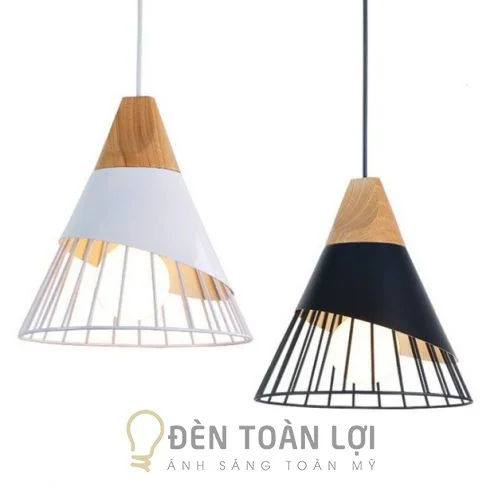 Đèn thả đui gỗ THCN-38