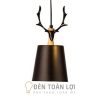 Đèn Thả: Mẫu đèn thả bàn ăn đầu hươu trang trí bàn ăn dễ thương
