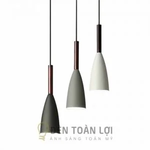 Đèn Thả: Mẫu đèn thả đui gỗ trang trí bàn ăn nhỏ nhắn dễ thương