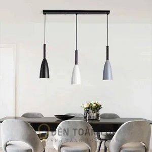 Đèn Thả: Mẫu đèn thả đui gỗ trang trí bàn ăn nhỏ nhắn dễ thương