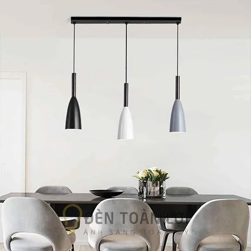 Đèn Thả: Mẫu đèn thả đui gỗ trang trí bàn ăn nhỏ nhắn dễ thương