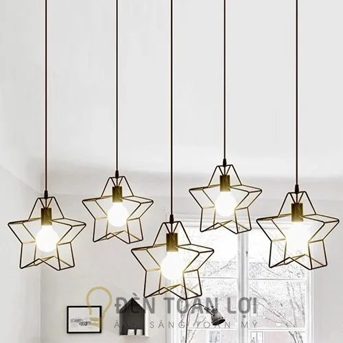 Đèn thả ngôi sao khung sắt trang trí giá rẻ ở TPHCM