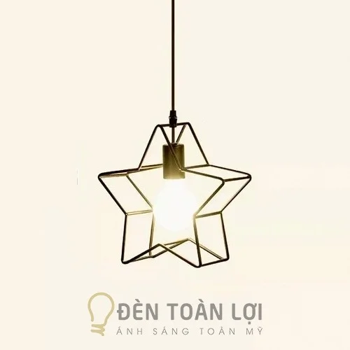 Đèn thả ngôi sao khung sắt trang trí giá rẻ ở TPHCM