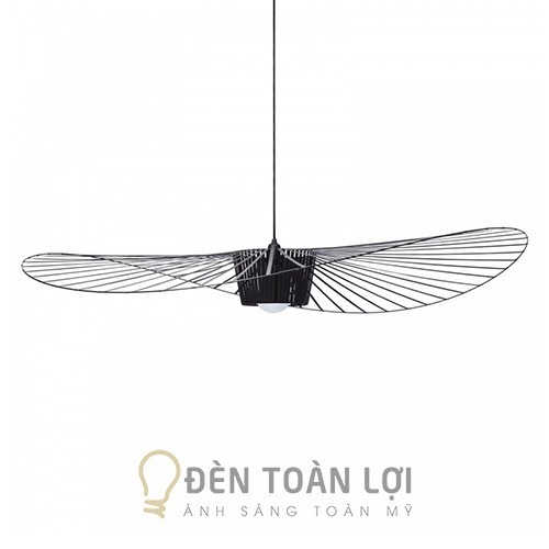 Đèn thả sắt dáng mũ rộng vành phi 600 và 800 trong danh mục đèn thả trang trí góc 5