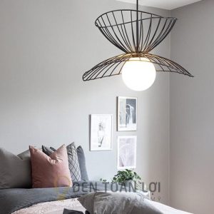 Đèn thả trang trí bằng sắt nghệ thuật trang trí phòng ngủ