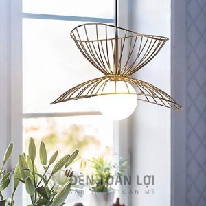 Đèn thả trang trí bằng sắt nghệ thuật trang trí phòng ngủ