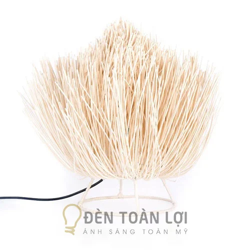 Đèn mây tre để bàn ăn giường ngủ