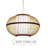 Đèn lồng tăm tre truyền thống trang trí quán ăn