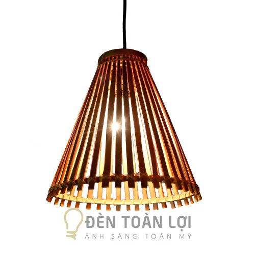 Đèn mây tre hình nộm cá