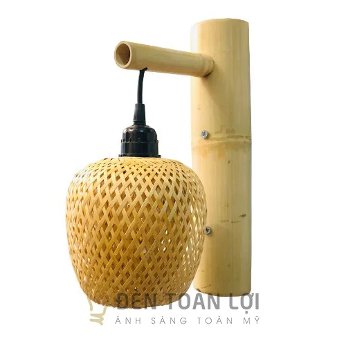 Đèn mây tre vách tường thân thiện với môi trường