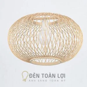 Đèn tăm tre kiểu dân dã cho quán ăn đồng quê