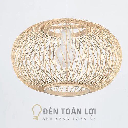 Đèn tăm tre kiểu dân dã cho quán ăn đồng quê