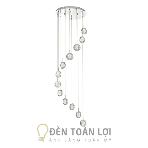 Đèn thả thông tầng THD-19-12 (Đen)