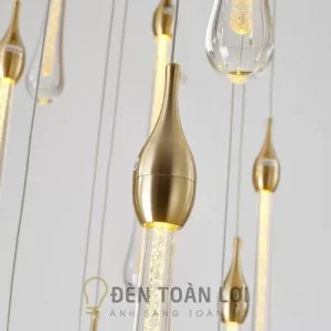 Đèn Thả: Mẫu đèn thả thông tầng trang trí cầu thang THD.15/9