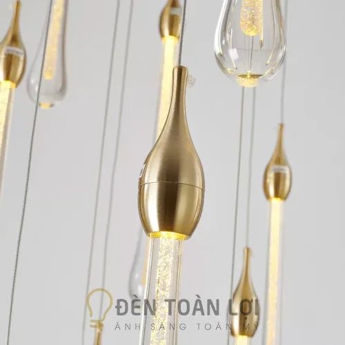 Đèn Thả: Mẫu đèn thả thông tầng trang trí cầu thang THD.15/9