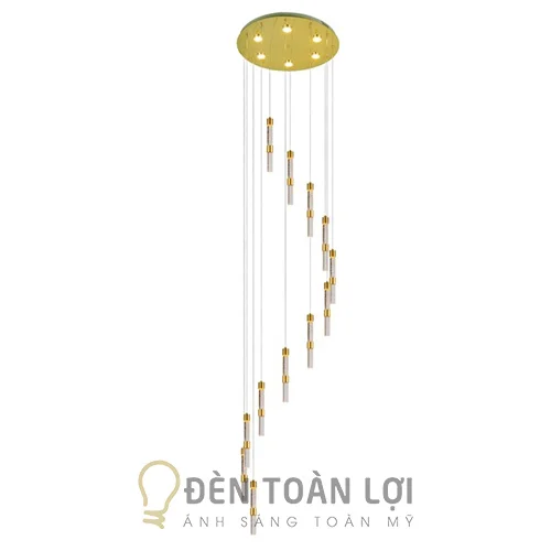 Đèn thả cầu thang thông tầng thủy tinh THD-03-12