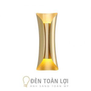 Mẫu đèn vách thiết kế xi vàng trang trí phòng khách VT26