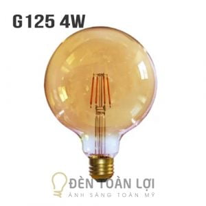 Bóng Đè Mẫu bóng G125 vỏ vàng 4W trang trí quán trà sữa