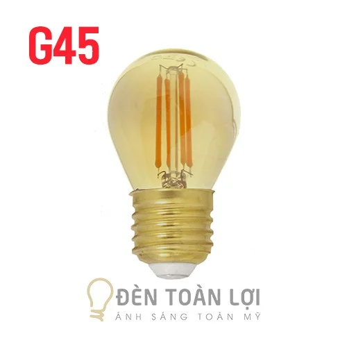 Bóng đèn LED Edison G45 4W Vỏ Vàng
