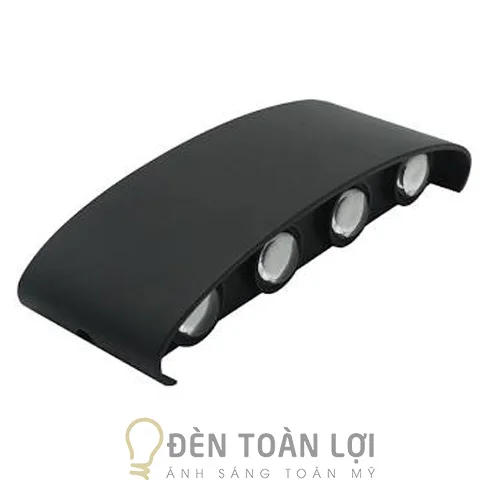 Đèn vách 8 tia LED màu đen