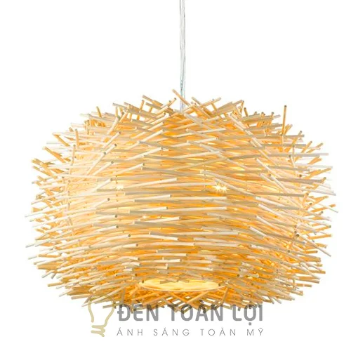Đèn Mây Câu dáng Xù nhú lông nhím trang trí bàn ăn