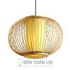 Đèn Mây Tre: Mẫu đèn cầu lồng vải tăm tre size nhỏ