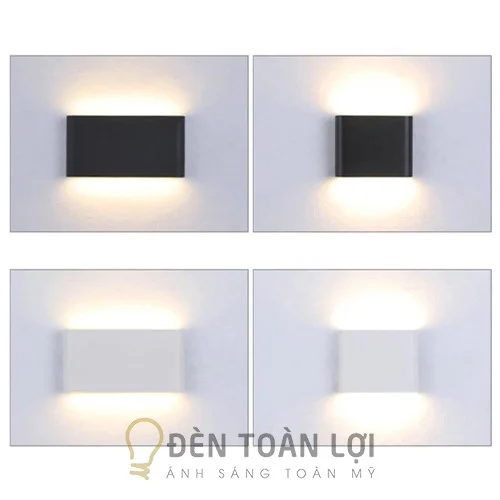 Đèn Vách: Mẫu đèn vách hắt tường chữ nhật siêu mỏng