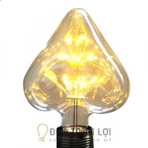Bóng Đèn: Mẫu đèn LED hoa hình trái tim trang trí quán trà sữa