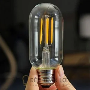 Mẫu bóng đèn LED T45 kiểu trang trí quán trà sữa