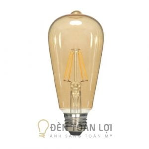 Bóng Đèn Bóng LED Edison ST64 4W vỏ vàng 1