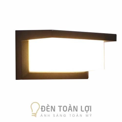 Đèn Vách Ngoài Trời Dạng Hộp chữ Nhật IP65 12W 3000K