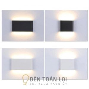 Đèn Vách: Mẫu đèn vách hắt tường chữ nhật siêu mỏng